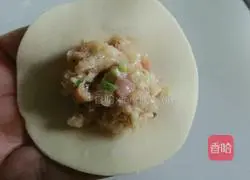 Illustration of how to make bamboo shoots and pork dumplings 6