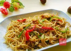 Cumin Fried Noodles Illustration of how to do it 6