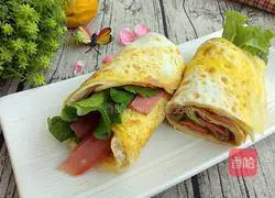 Illustration of how to make hand-caught egg pancakes 2