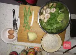 Illustration of how to make rice sole pancake 1