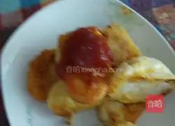 Illustration of how to make fried steamed buns and two-meter porridge with jam 8