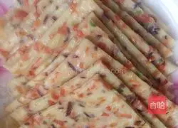 Illustration of how to make seasonal vegetable egg pancakes 6