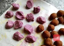 Illustration of how to make glutinous rice balls with red bean paste 9