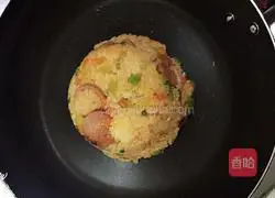 Cheese Omelette Rice (Internet Celebrity Fried Rice) Flaming Mountain Recipe Illustration 7