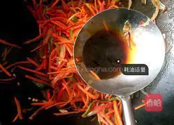 Illustration of how to make four-color fried noodles 11