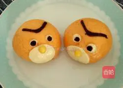 Illustration of how to make cartoon bird buns 12