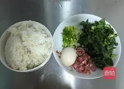 Illustration of how to make fried rice 1
