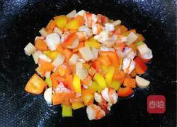 Illustration of how to make foie gras and shrimp fried rice 3