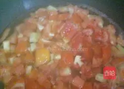 Illustration of how to make tomato noodles 2