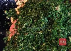 Illustration of how to make shepherd's purse wontons 9