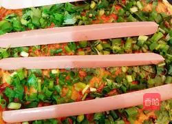 Ham and Egg Pancakes Illustration of how to do it 8