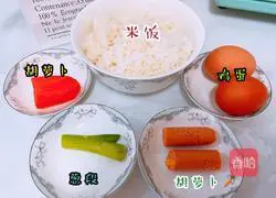  Illustration of how to make egg fried rice 1