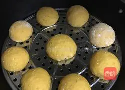 Illustration of how to make oatmeal pumpkin steamed buns 5