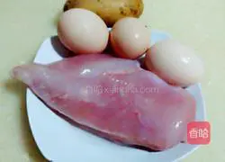 Illustration of how to make black pepper chicken burrito 1