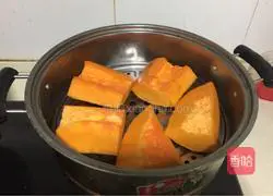 Illustration of how to make steamed pumpkin cake 2