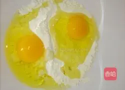 Illustration of how to make French pancakes (crepes) 1