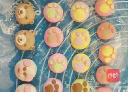 Illustration of how to make cute cat claw dumplings with fruits and vegetables 9