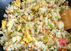 Flower Egg Fried Rice Illustration of how to do it 8