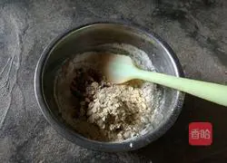 Illustration of how to make brown sugar, red date and oatmeal shortcakes (low sugar version) 4