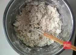 Illustration of how to make egg and leek pie 1