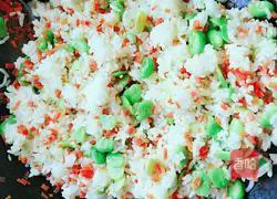 Illustration of how to make broad bean fried rice 5