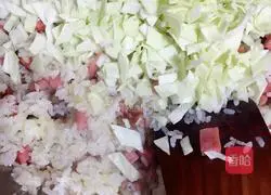 American barbecue sausage Illustration of how to make fried rice 6