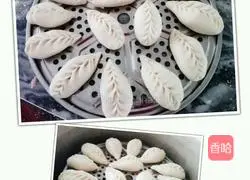 Illustration of how to make autumn leaf buns 8