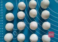 Black sesame...how to make glutinous rice balls Illustration 8