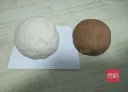 Illustration of how to make panda steamed buns 6