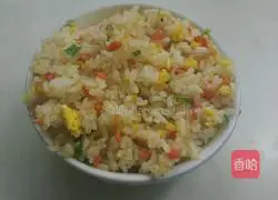 Illustration of how to make carrot and egg fried rice 6