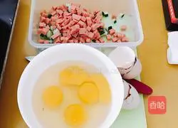 Golden Egg Fried Rice Illustration of how to do it 2