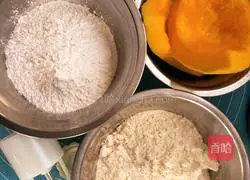 Pumpkin steamed meatloaf Illustration of how to do it 1