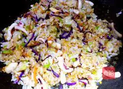 Squid Fried Rice Illustration of how to do it 7
