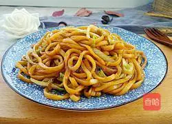 Illustration of how to make cabbage fried noodles 10