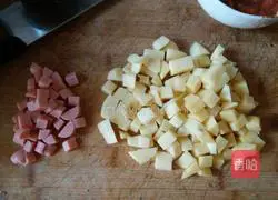 Illustration of how to make potato stewed rice 5