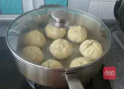 Illustration of how to make pumpkin noodle buns 14