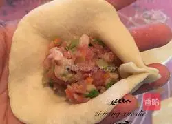 Illustration of how to make meat buns 12