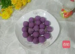 Purple sweet potato glutinous rice balls recipe 5