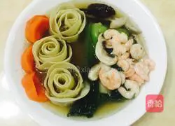 Illustration of how to make rose dumplings 13