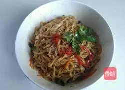 彩Illustration of how to make vegetable noodles 8
