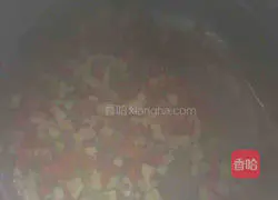 Illustration of how to make the prosperous ham fried rice 7