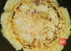 Illustration of how to make green onion egg pancake 3