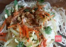 Illustration of how to make scallion oil noodles 11