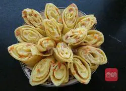 Illustration of how to make salad egg pancake 13