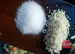 Illustration of how to make three-color fried rice 6