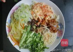 Illustration of how to make tomato and egg noodles 14