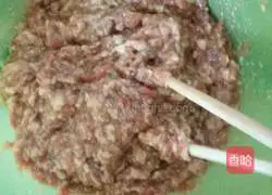 Illustration of how to make pork and leek dumplings 4