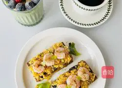 [Recommended for reducing fat] How to make cheese, meat and floss shrimp sandwich that will explode Illustration 5