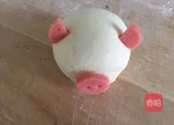Illustration of how to make piggy sausage steamed buns (one-time fermentation method) 9
