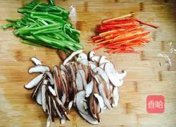 Illustration of how to make vegetarian fried noodles 1